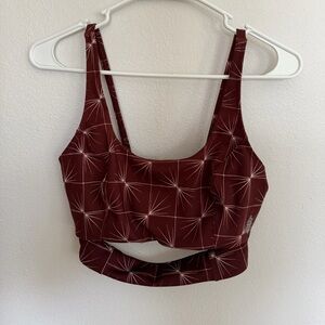 Free people sports bra athletic top size small strappy